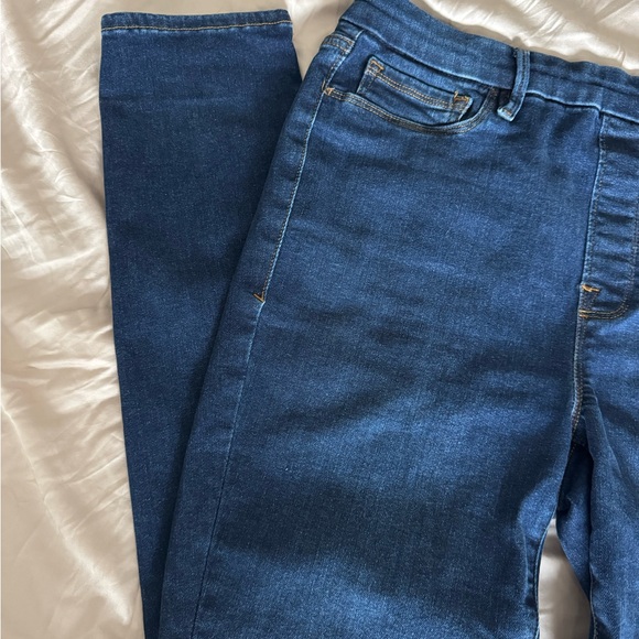 Good American pull on jeans Classic Blue Women's Jeans size large - Picture 3 of 11